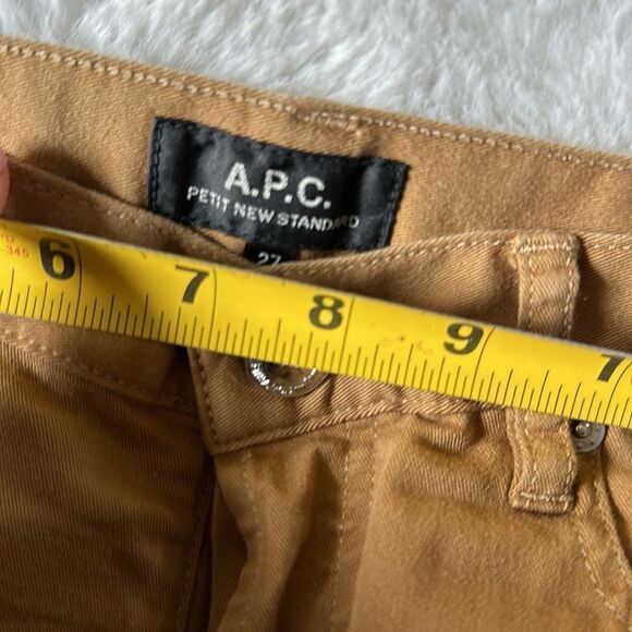 Mens A.P.C Tan/Brown Petit New Standard Skinny Jeans 27W - Picture 7 of 8
